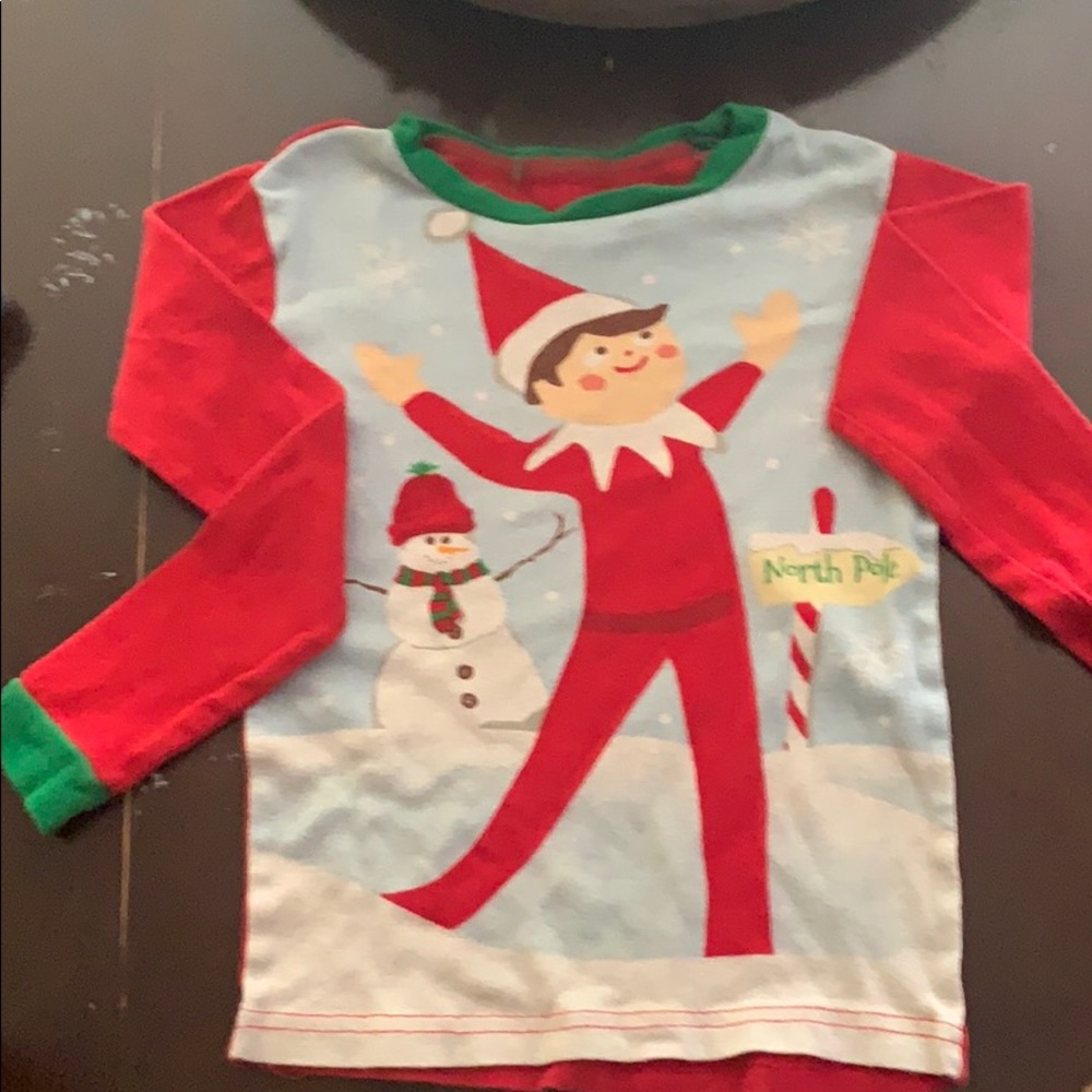 Elf on the shelf pj top